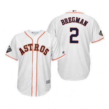 Men's Alex Bregman Houston Astros White 2019 World Series Cool Base Jersey