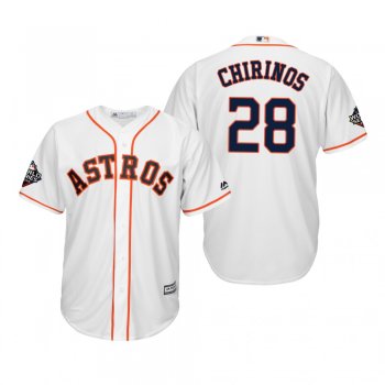 Men's Robinson Chirinos Houston Astros White 2019 World Series Cool Base Jersey