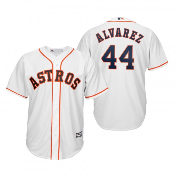 Yordan Alvarez Houston Astros White Cool Base Jersey