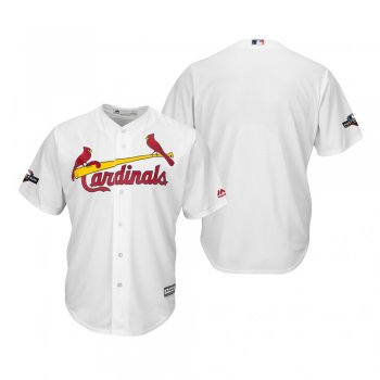 Men's St. Louis Cardinals White 2019 Postseason Cool Base Jersey