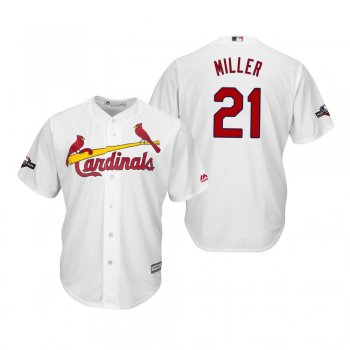 Men's Andrew Miller St. Louis Cardinals White 2019 Postseason Cool Base Jersey