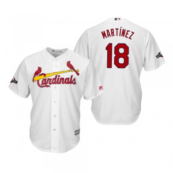 Men's Carlos Martinez St. Louis Cardinals White 2019 Postseason Cool Base Jersey