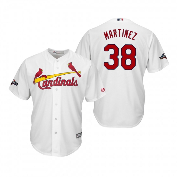 Men's Jose Martinez St. Louis Cardinals White 2019 Postseason Cool Base Jersey