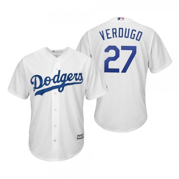 Alex Verdugo Los Angeles Dodgers White Cool Base Jersey