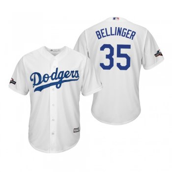 Men's Cody Bellinger Los Angeles Dodgers White 2019 Postseason Cool Base Jersey