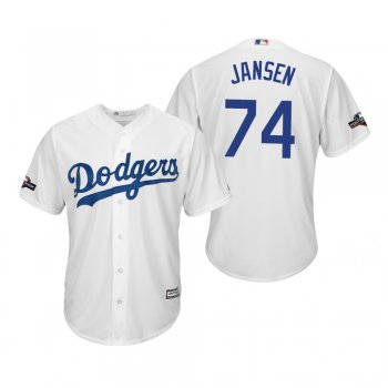 Men's Kenley Jansen Los Angeles Dodgers White 2019 Postseason Cool Base Jersey