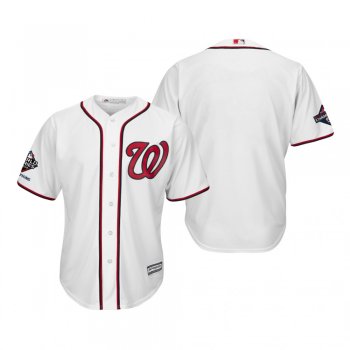 Men's Washington Nationals White 2019 World Series Champions Cool Base Jersey