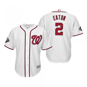 Men's Adam Eaton Washington Nationals White 2019 World Series Bound Cool Base Jersey