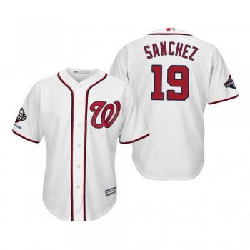 Men's Anibal Sanchez Washington Nationals White 2019 World Series Champions Cool Base Jersey