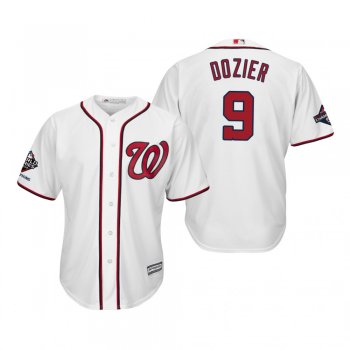 Men's Brian Dozier Washington Nationals White 2019 World Series Champions Cool Base Jersey