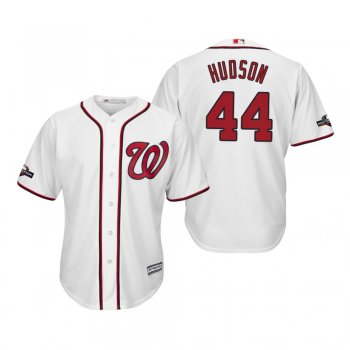 Men's Daniel Hudson Washington Nationals White 2019 Postseason Cool Base Jersey