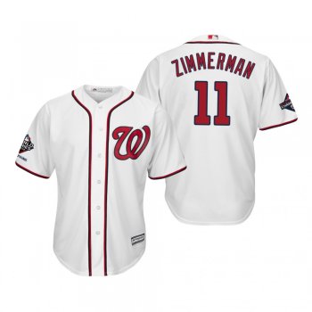 Men's Ryan Zimmerman Washington Nationals White 2019 World Series Champions Cool Base Jersey