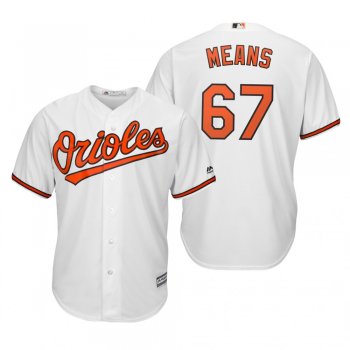 John Means Baltimore Orioles White Cool Base Jersey