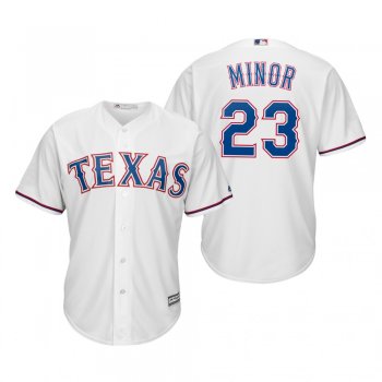 Mike Minor Texas Rangers White Cool Base Jersey