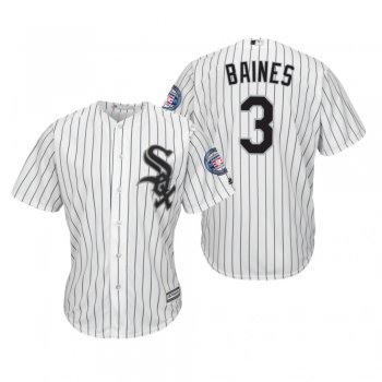 Harold Baines Chicago White Sox White 2019 Hall of Fame Induction Cool Base Jersey