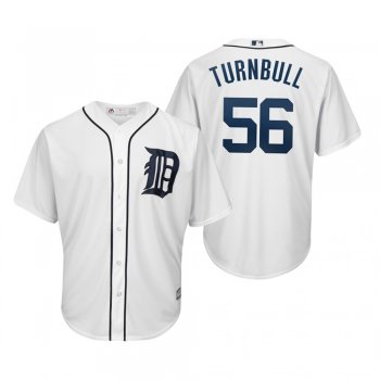 Spencer Turnbull Detroit Tigers White Cool Base Jersey