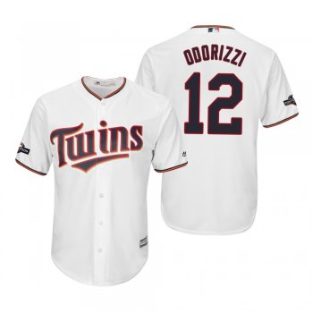 Men's Jake Odorizzi Minnesota Twins White 2019 Postseason Cool Base Jersey