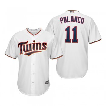 Jorge Polanco Minnesota Twins White Cool Base Jersey