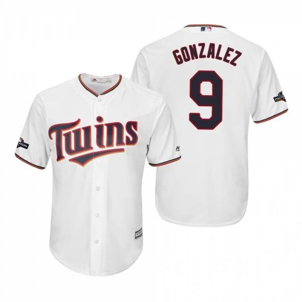 Men's Marwin Gonzalez Minnesota Twins White 2019 Postseason Cool Base Jersey