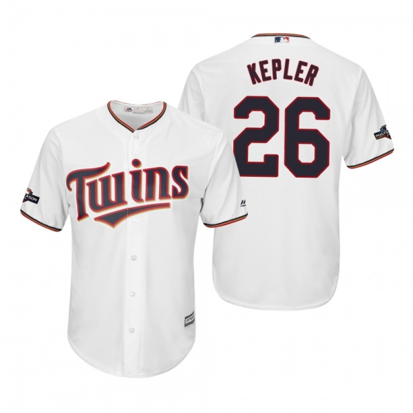 Men's Max Kepler Minnesota Twins White 2019 Postseason Cool Base Jersey