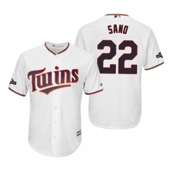 Men's Miguel Sano Minnesota Twins White 2019 Postseason Cool Base Jersey