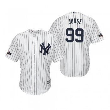 Men's Aaron Judge New York Yankees White 2019 Postseason Cool Base Jersey