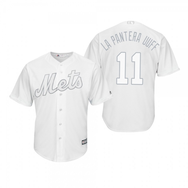 New York Mets Adeiny Hechavarria La Pantera Uuff White 2019 Players' Weekend Replica Jersey