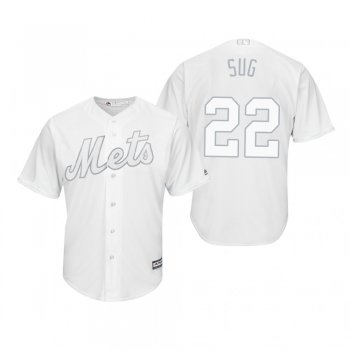 New York Mets Dominic Smith Sug White 2019 Players' Weekend Replica Jersey