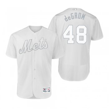 New York Mets Jacob deGrom Degrom White 2019 Players' Weekend Authentic Jersey