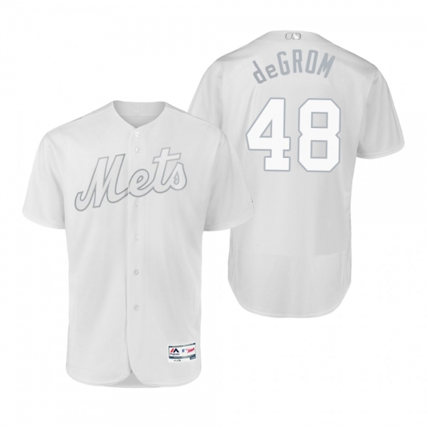 New York Mets Jacob deGrom Degrom White 2019 Players' Weekend Authentic Jersey