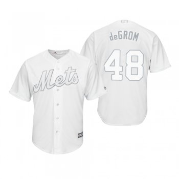 New York Mets Jacob deGrom Degrom White 2019 Players' Weekend Replica Jersey