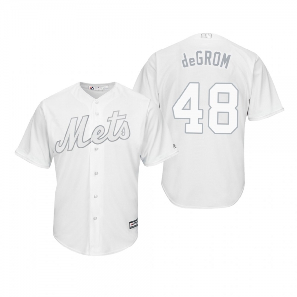 New York Mets Jacob deGrom Degrom White 2019 Players' Weekend Replica Jersey