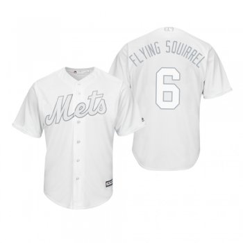 New York Mets Jeff McNeil Flying Squirrel White 2019 Players' Weekend Replica Jersey