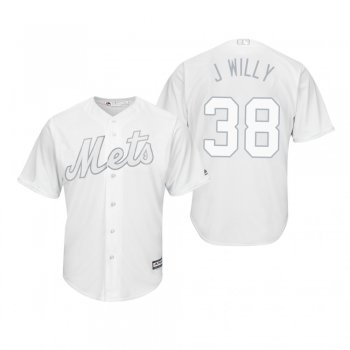 New York Mets Justin Wilson J Willy White 2019 Players' Weekend Replica Jersey