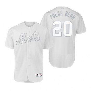 New York Mets Pete Alonso Polar Bear White 2019 Players' Weekend Authentic Jersey