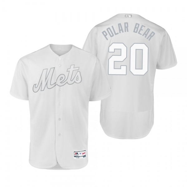 New York Mets Pete Alonso Polar Bear White 2019 Players' Weekend Authentic Jersey