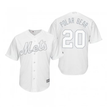 New York Mets Pete Alonso Polar Bear White 2019 Players' Weekend Replica Jersey