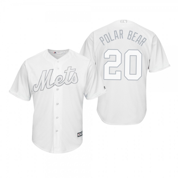 New York Mets Pete Alonso Polar Bear White 2019 Players' Weekend Replica Jersey