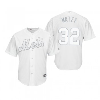 New York Mets Steven Matz Matzy White 2019 Players' Weekend Replica Jersey