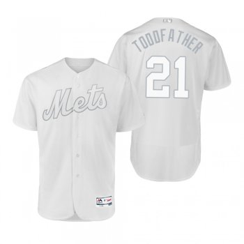 New York Mets Todd Frazier Toddfather White 2019 Players' Weekend Authentic Jersey