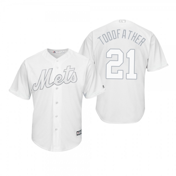 New York Mets Todd Frazier Toddfather White 2019 Players' Weekend Replica Jersey