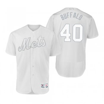 New York Mets Wilson Ramos Buffalo White 2019 Players' Weekend Authentic Jersey