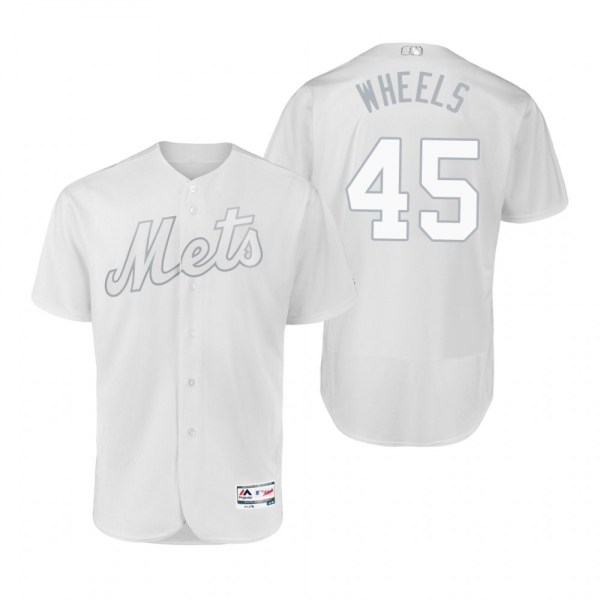 New York Mets Zack Wheeler Wheels White 2019 Players' Weekend Authentic Jersey