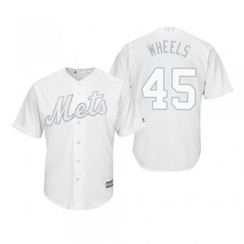 New York Mets Zack Wheeler Wheels White 2019 Players' Weekend Replica Jersey