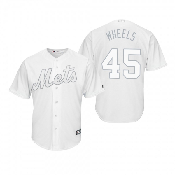 New York Mets Zack Wheeler Wheels White 2019 Players' Weekend Replica Jersey