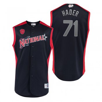 2019 MLB All-Star Game Workout National League Josh Hader Navy Jersey