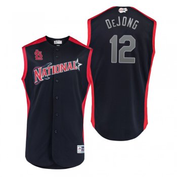 2019 MLB All-Star Game Workout National League Paul DeJong Navy Jersey