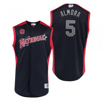 2019 MLB All-Star Game Workout National League Albert Almora Navy Jersey