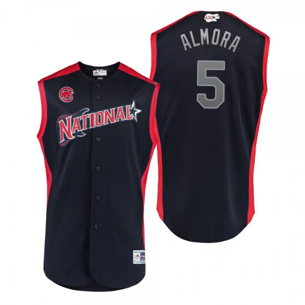 2019 MLB All-Star Game Workout National League Albert Almora Navy Jersey