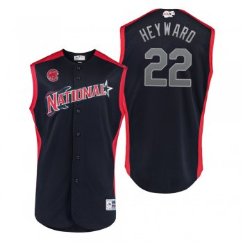 2019 MLB All-Star Game Workout National League Jason Heyward Navy Jersey